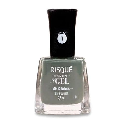 Imagem do produto Esmalte Cremos Risqué Diamond Gel Gin & Sunset Com 9,5Ml 9,5Ml