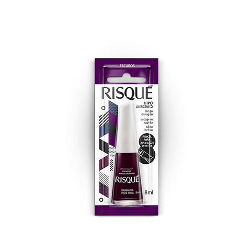 Imagem do produto Esmalte Cremoso Risqué Rainha Da Pista Toda Blíster 8Ml