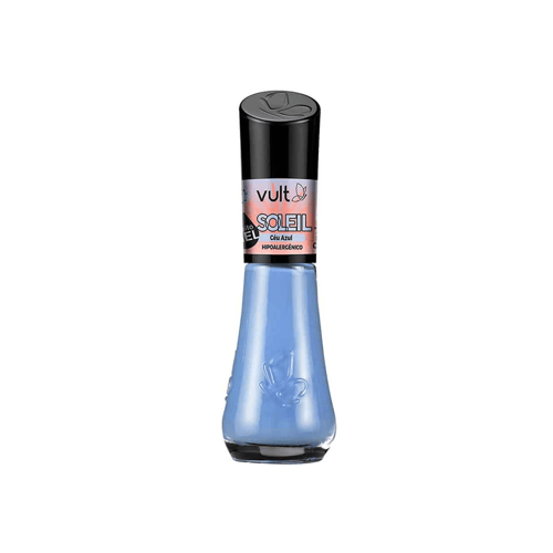 Esmalte Cremoso Vult 5 Free Soleil Efeito Gel Céu Azul 8Ml