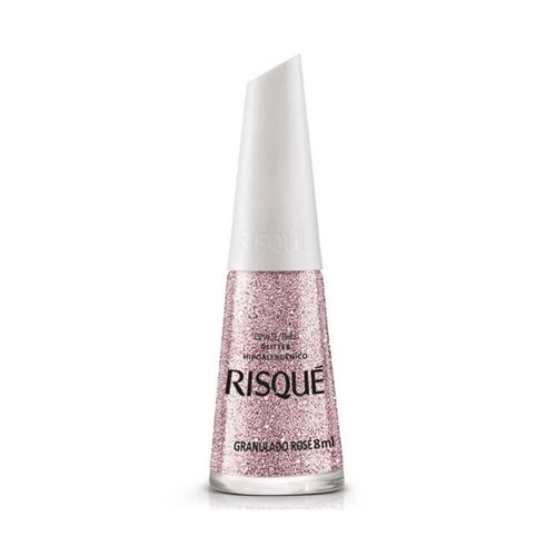 Imagem do produto Esmalte Glitter Risqué Granulado Rosé Blíster 8Ml