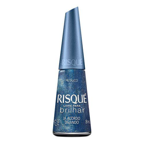 Imagem do produto Esmalte Glitter Risqué Livre Para Brilhar 8Ml Já Acordo Divando 8Ml