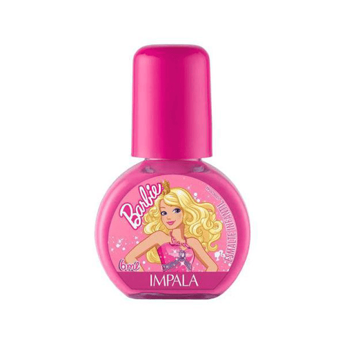 Esmalte Infantil Impala Barbie Reino Cor De Rosa 6Ml