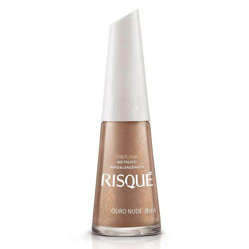 Imagem do produto Esmalte Metálico Risqué Ouro Nude 8Ml