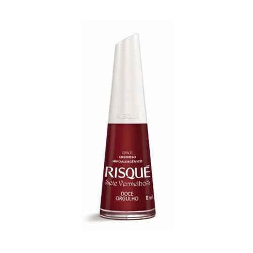 Imagem do produto Esmalte Risqué Coleção 7 Vermelhos Capitais Cor Doce Orgulho Com 8Ml