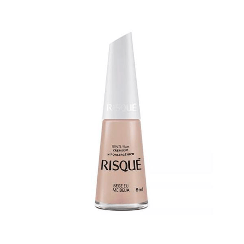 Esmalte Risqué Cor Bege Eu Me Beija Com 8Ml