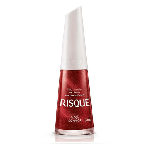 Imagem do produto Esmalte Risqué Cor Maçã Do Amor Metálico Com 8Ml