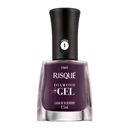 Imagem do produto Esmalte Risqué Diamond Gel Calda De Blueberry 9,5Ml