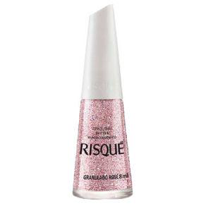 Esmalte Risqué Efeitos Glitter Granulado Rosé 8Ml