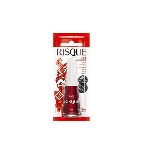 Imagem do produto Esmalte Risqué Metálico Rubi 8Ml - Risque Metalico Rubi 8Ml