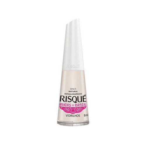 Esmalte Risqué Natural Rendas Do Brasil Vidrilhos Com 8Ml