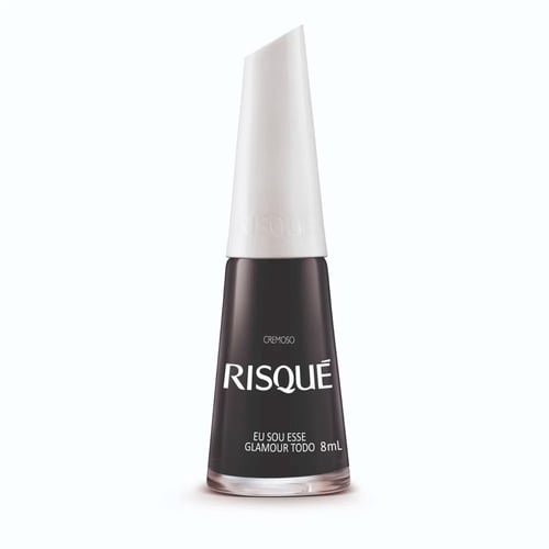 Imagem do produto Esmalte Risqué Preto Cremoso Eu Sou Esse Glamour Todo 8Ml