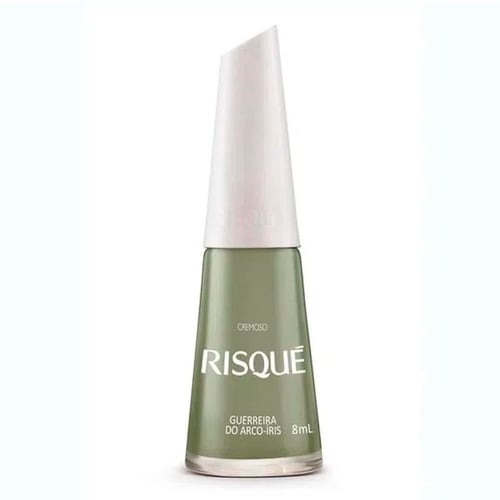 Imagem do produto Esmalte Risqué Verde Militar Guerreira Do Arcoíris 8Ml