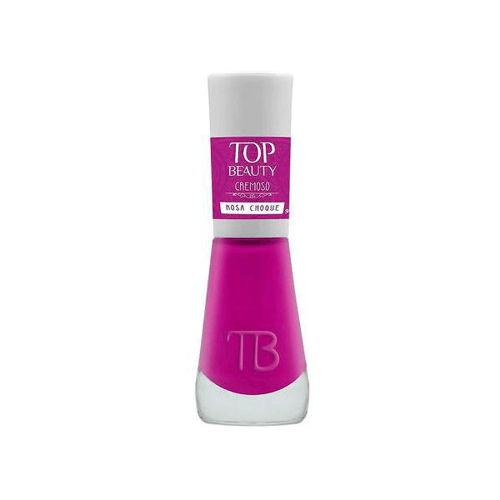Imagem do produto Esmalte Top Beauty Cremoso Cor Rosa Choque 9Ml