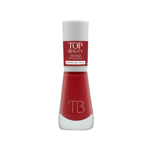Imagem do produto Esmalte Top Beauty Cremoso Cor Vermelho Sexy 9Ml