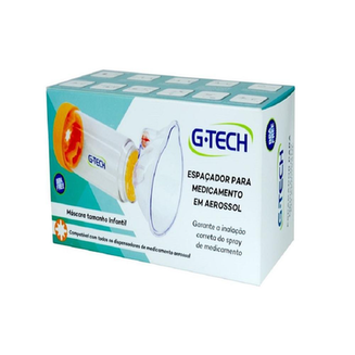 Espaçador Para Medicamento Aerossol Com Máscara Infantil Gtech Clear