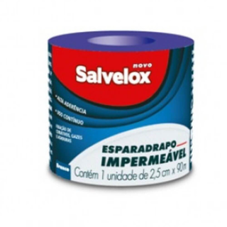 Imagem do produto Esparadrapo Impermeável Branco 2,5Cm X 90Cm Salvelox 1 Unidade