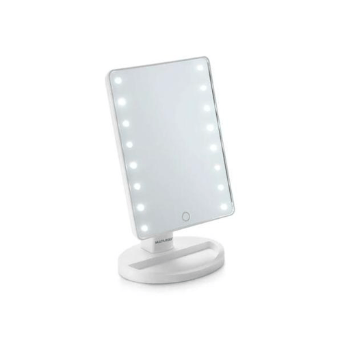 Imagem do produto Espelho De Mesa Com Led Multilaser Modelo Hc174 Cor Branca