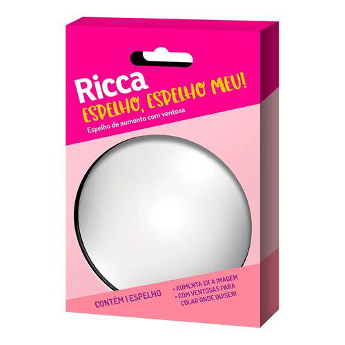 Espelho Ricca Aumento E Ventosa 1 Unidade