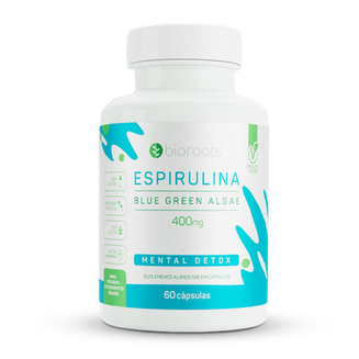 Espirulina Bioroots 400Mg Com 60 Cápsulas