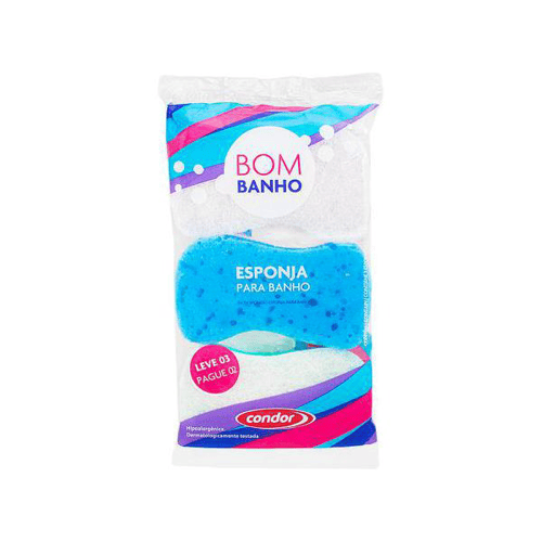 Imagem do produto Esponja De Banho Condor Basica Lv3 Pg2 Ref.8301