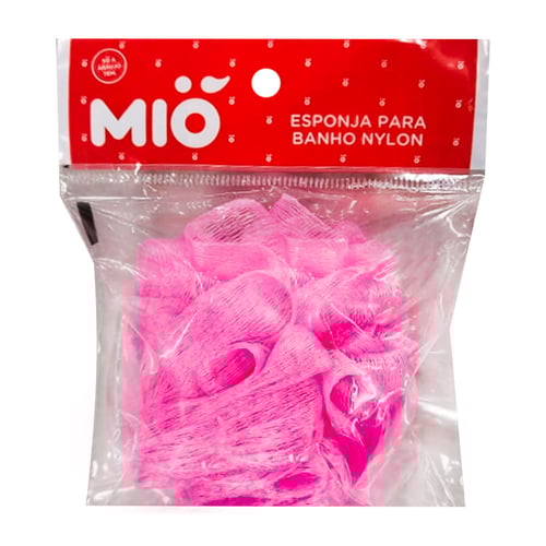 Imagem do produto Esponja De Banho Nylon Mió Cores Sortidas 1 Unidade