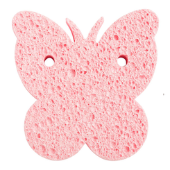 Esponja De Celulose Para Banho Borboleta Marco Boni Rosa