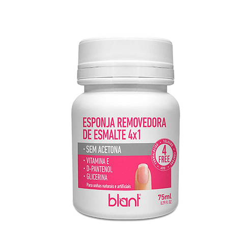 Imagem do produto Esponja Removedora De Esmalte Blant 4X1 75Ml 75Ml