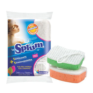 Esponja Splum Para Banho Massageadora E Esfoliante Santa Maria