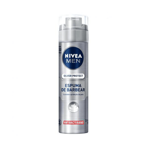 Espuma - De Barba Nivea Silver Protect Com 200Ml