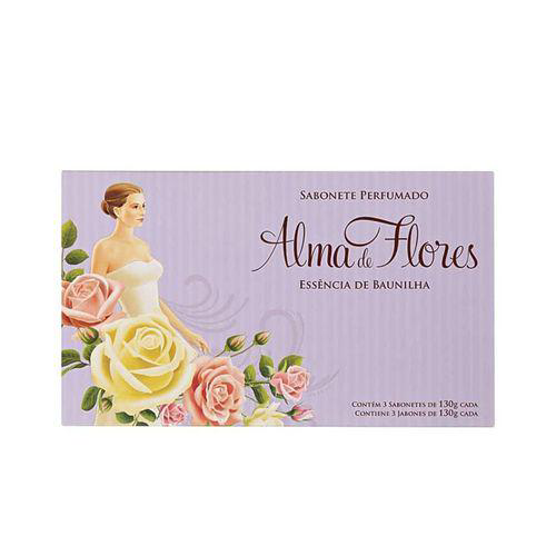 Imagem do produto Estojo - Sabonete Alma De Flores Baunilha Com 3 Referencia 463