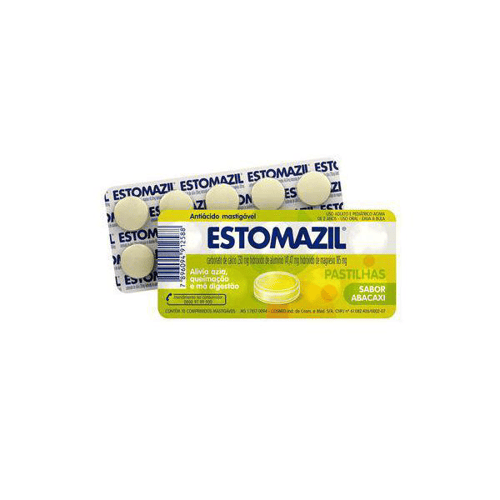Imagem do produto Estomazil - Abacaxi Com 10 Comprimidos Mastigáveis