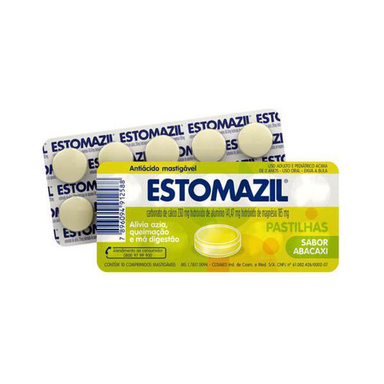 Estomazil Pastilhas Sabor Abacaxi Com 10 Unidades