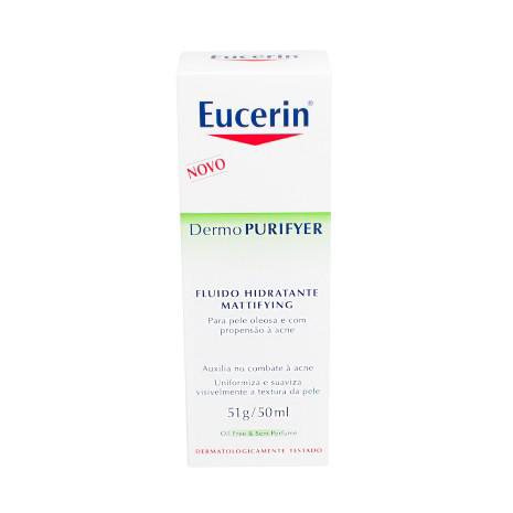 Eucerin Dermo Purifyer Fluido Hidratante Mattifying - Com 50 Ml