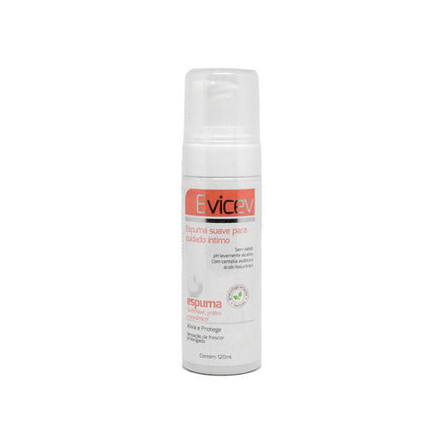 Evicev Espuma Suave Para Cuidado Intimo Com 120Ml