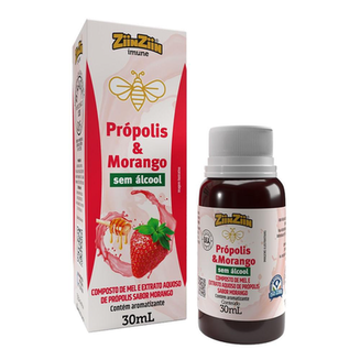 Imagem do produto Extrato De Pópolis Aquoso Morango 30Ml Ziinziin