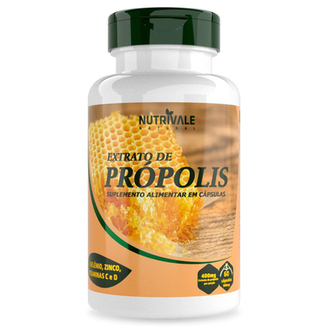 Extrato De Própolis Com Vitaminas 60 Cápsulas Nutrivale