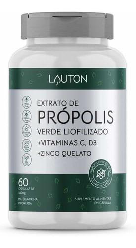 Imagem do produto Extrato De Própolis Verde Lauton Nutrition Com 60 Cápsulas