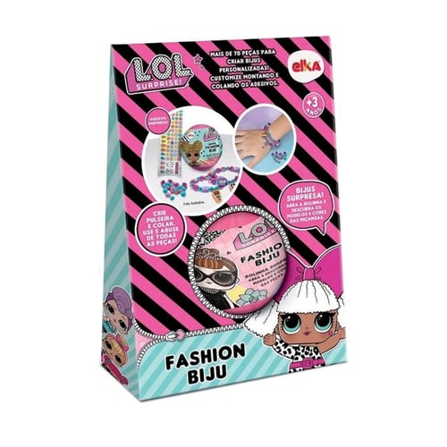 fashion biju l.o.l. surprise +70 peças elka 3+ anos
