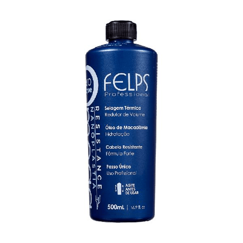 Imagem do produto Felps Professional Omega Zero Nanoplastia Escova Progressiva Resistance Cabelos Fortes Sem Formol 500Ml