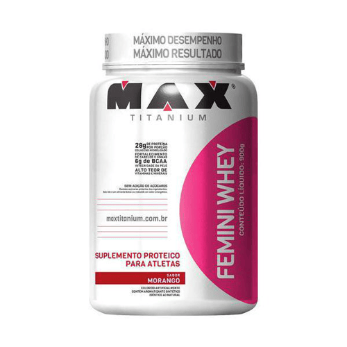 Imagem do produto Femini Whey Morango 900G