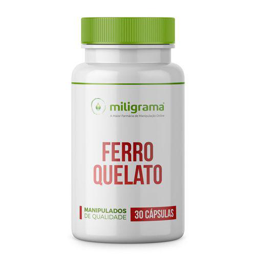 Imagem do produto Ferro Quelato 50Mg 30 Cápsulas Vegetais De Tapioca
