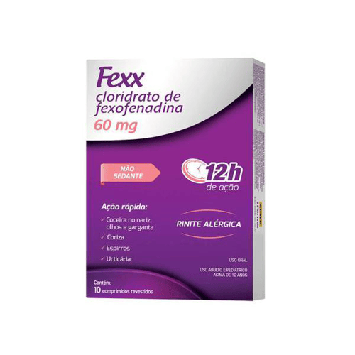 Fexx 60Mg Com 10 Comprimidos Revestidos One Farma
