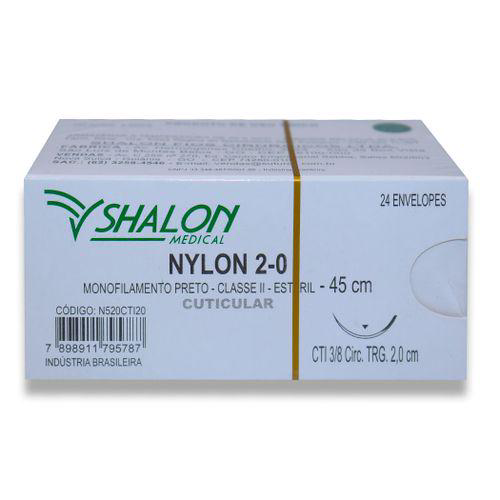 Imagem do produto Fio De Sutura Nylon Com 24 Shalon