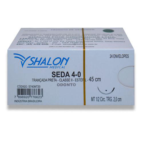 Imagem do produto Fio De Sutura Seda Com Agulha 24Un Shalon
