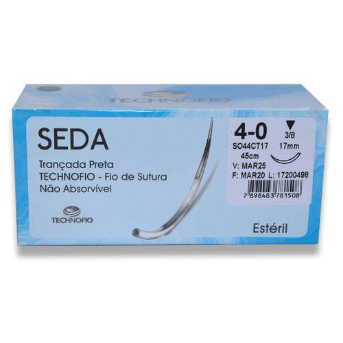 Imagem do produto Fio De Sutura Seda Technofio Fio De Sutura Seda 40 17Mm Technofio