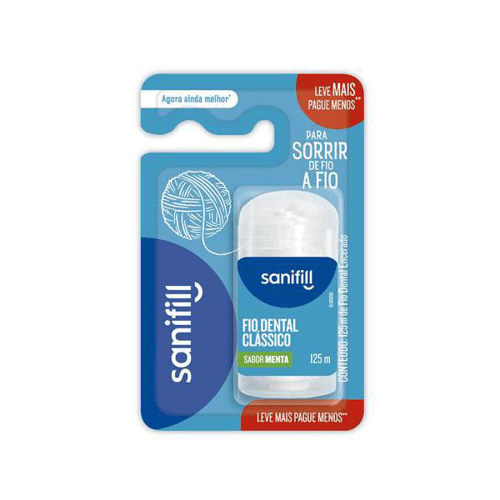 Imagem do produto Fio Dental Clássico Sanifill 125M 1 Unidade