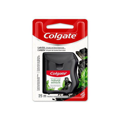 Fio Dental Colgate Natural Extracts Carvão 25M