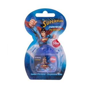 Fio Dental Infantil Superman Jadefrog Ref 051