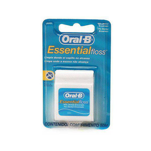 Fio Dental Oralb Essential Floss Encerado Menta 50M