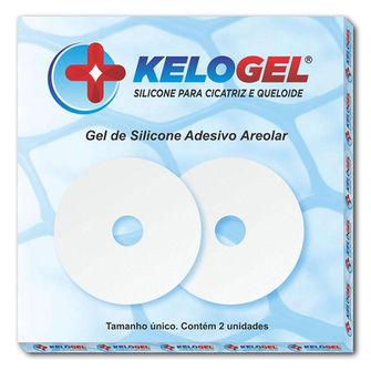 Imagem do produto Fita Adesivo Areolar Gel De Silicone Cicatriz 2Un Kelogel Tamanho:8cmx8cm
